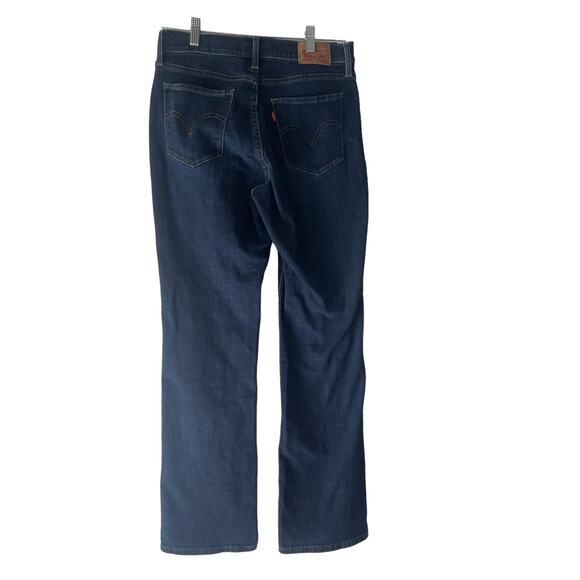 Levi Strauss & Co Women's Size 29 Dark Wash Blue Curvy Bootcut Jeans - Picture 5 of 11